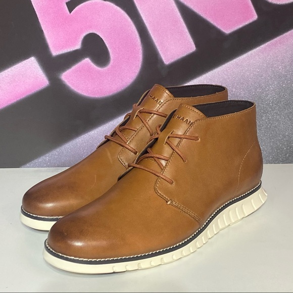 New Cole Haan ZeroGrand Leather Flex Mid Chukka - Picture 3 of 10